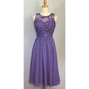Azazie purple lavender special occasion retro style dress